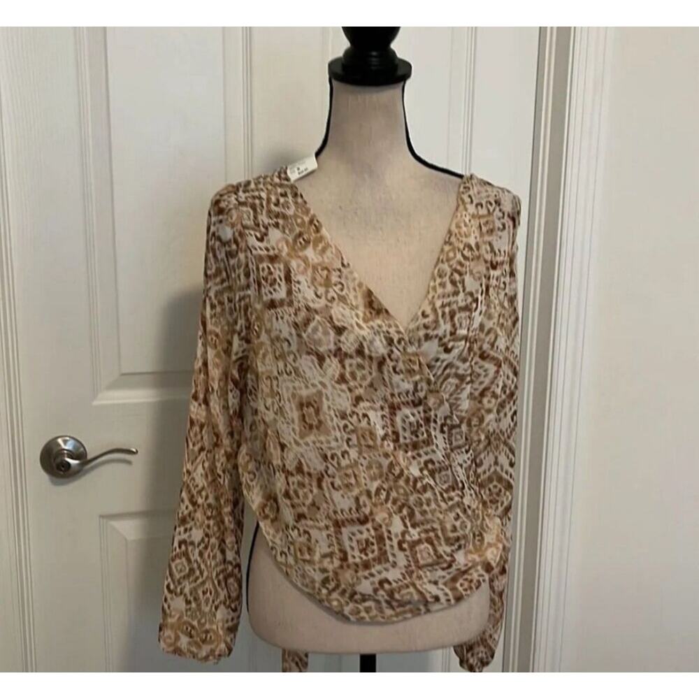 NWT Windsor Brown Blouse Size Small